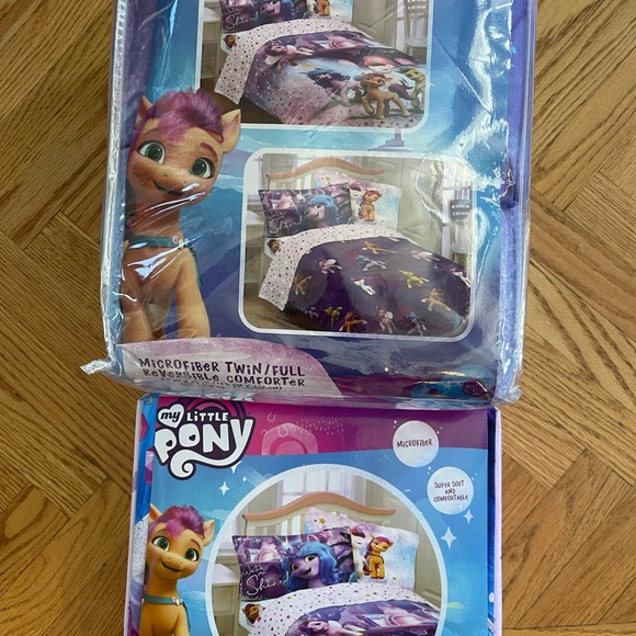 NWT My Little pony Full size sheet comforter set sheets bedspread kids birthday - Picture 2 of 10